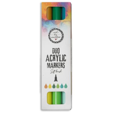 Art by Marlene Greens Akril marker Duo Acrylic Markers Soft Brush (3 db)