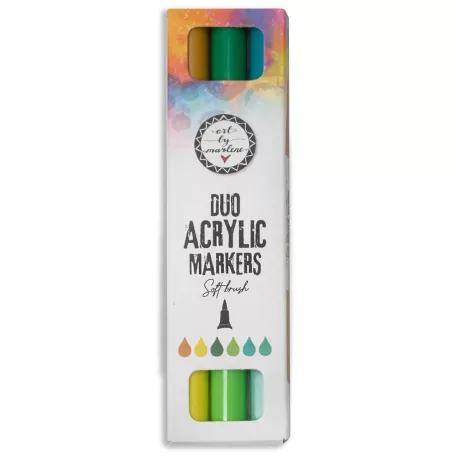 Art by Marlene Greens Akril marker Duo Acrylic Markers Soft Brush (3 db)