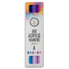   Art by Marlene Purples Akril marker Duo Acrylic Markers Soft Brush (3 db)