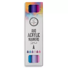   Art by Marlene Purples Akril marker Duo Acrylic Markers Soft Brush (3 db)