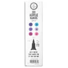 Art by Marlene Purples Akril marker Duo Acrylic Markers Soft Brush (3 db)