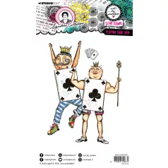   Art by Marlene Playing card men Szilikonbélyegző Clear Stamps (1 csomag)