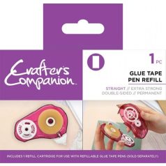   Crafter's Companion Utántöltő ragasztórollerhez Glue Tape Pen Refill Straight  (1 db)