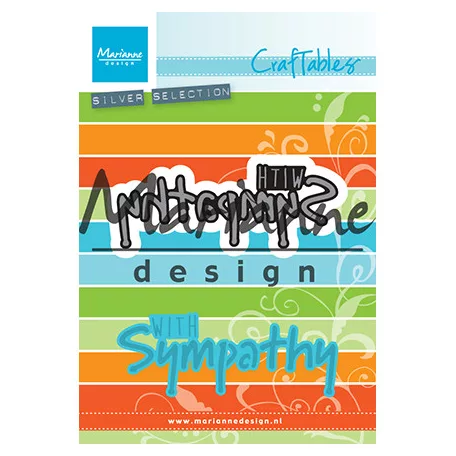 Marianne Design Vágósablon - With sympathy - Craftable (1 csomag)