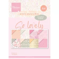   Marianne Design Papírkészlet A4 - So lovely - Pretty Papers Bloc (16 ív)