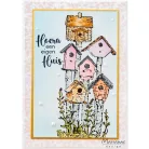 Marianne Design Szilikonbélyegző - Tiny's Borders - Birdhouses - Clear Stamps (1 csomag)