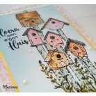 Marianne Design Szilikonbélyegző - Tiny's Borders - Birdhouses - Clear Stamps (1 csomag)
