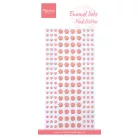 Marianne Design Öntapadós diszítőelem - Enamel dots pink glitter - Enamel dots (1 ív)