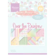   Marianne Design Papírkészlet A4 - Over the rainbow by Marleen - Pretty Papers Bloc (16 ív)