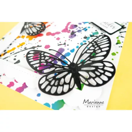 Marianne Design Stencil - Tiny's spilled paint - Mask stencils (1 db)