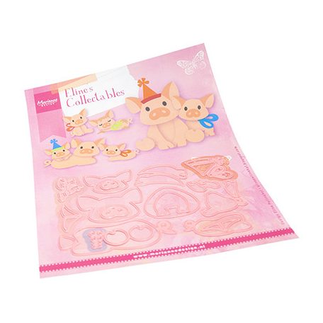 Marianne Design Vágósablon - Eline's Pig family - Collectable (1 csomag)