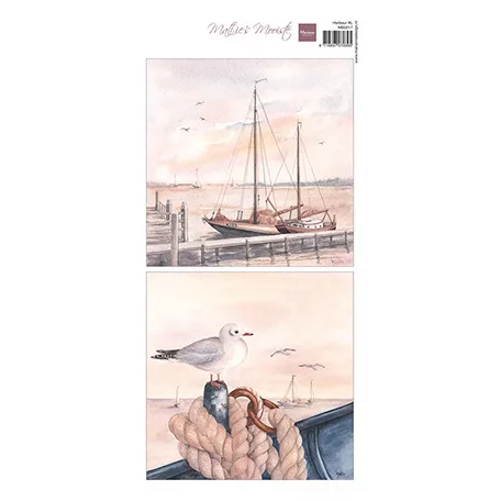 Marianne Design Kivágóív  - Mattie's Mooiste - Harbor XL - Cutting Sheet (1 db)