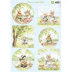   Marianne Design Kivágóív A4 - Picnic in the Park - Cutting Sheet (1 db)