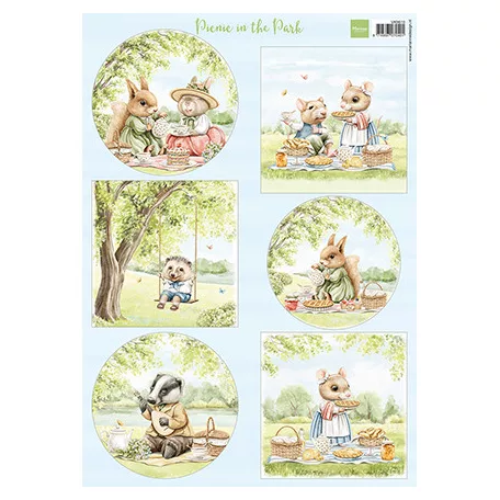 Marianne Design Kivágóív A4 - Picnic in the Park - Cutting Sheet (1 db)