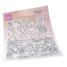   Marianne Design Szilikonbélyegző - Eline's animals - picnic - Clear Stamps (1 csomag)