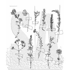   Stampers Anonymous Forgotten Garden Tim Holtz Gumibélyegző Cling Stamps (1 csomag)