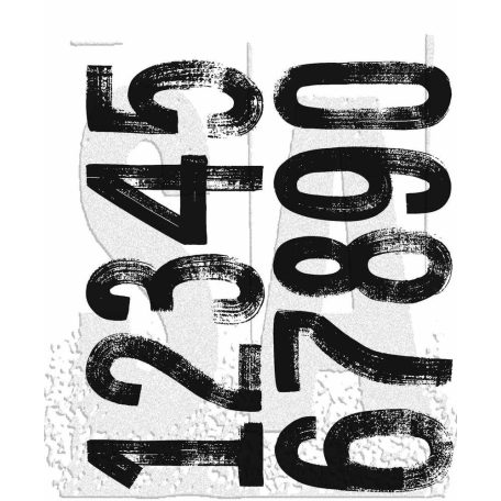 Stampers Anonymous Paint By Number Tim Holtz Gumibélyegző Cling Stamps (1 csomag)