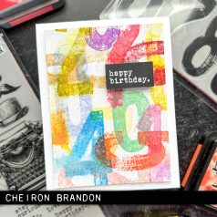   Stampers Anonymous Paint By Number Tim Holtz Gumibélyegző Cling Stamps (1 csomag)