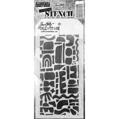   Stampers Anonymous Cutout Shapes 1 Tim Holtz Stencil Layering Stencil (1 db)