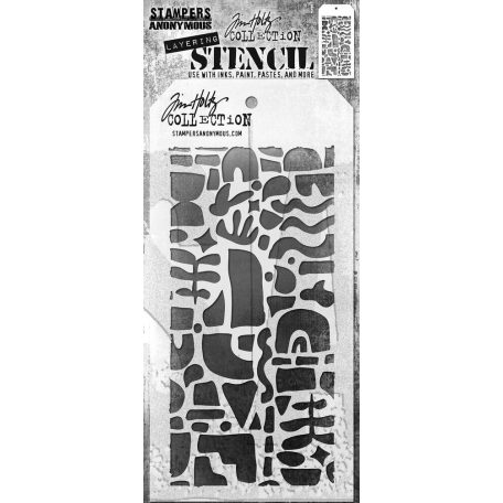 Stampers Anonymous Cutout Shapes 2 Tim Holtz Stencil Layering Stencil (1 db)