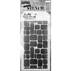   Stampers Anonymous Labels Tim Holtz Stencil Layering Stencil (1 db)