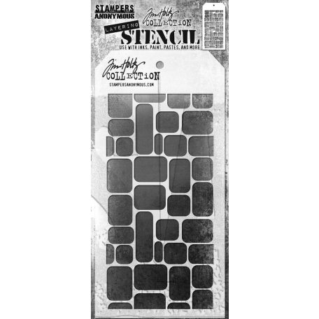 Stampers Anonymous Labels Tim Holtz Stencil Layering Stencil (1 db)