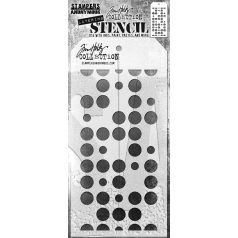   Stampers Anonymous Spots Tim Holtz Stencil Layering Stencil (1 db)