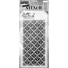   Stampers Anonymous Deco Floral Tim Holtz Stencil Layering Stencil (1 db)