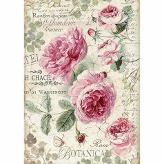   Stamperia Botanic Rizspapír A4 English Roses Rice Paper (1 ív)