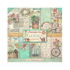   Stamperia Garden Papírkészlet 8" (20 cm)  Paper Pack (10 ív)