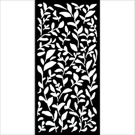 Stamperia Secret Diary Vastag stencil 12x25cm Leaves pattern Thick Stencil  (1 db)