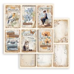   Stamperia Secret Diary Scrapbook papír 12" (30 cm) 6 cards Paper Sheets (1 ív)