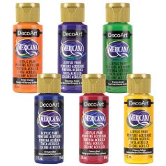   6 db Akrilfesték - matt 59ml Color Wheel DecoArt Americana® Acrylics