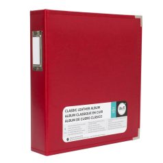   We R Makers Műbőr album  8,5" x 11" (21x28cm) Real Red - Faux leather album (1 db)