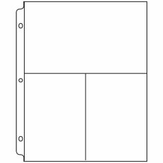   We R Makers Album lapvédő 8.5"X11" Pockets Ring Photo Sleeves (10 db)
