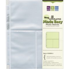   We R Makers Album lapvédő 8.5"X11" Pockets Ring Photo Sleeves (10 db)