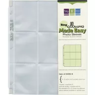   We R Makers Album lapvédő 8.5"X11" Baseball Card Ring Photo Sleeves (10 db)