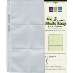   We R Makers Album lapvédő 8.5"X11" Baseball Card Ring Photo Sleeves (10 db)