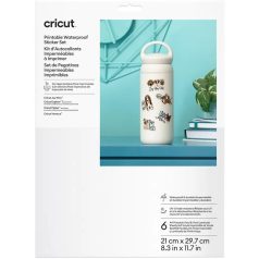   Cricut Nyomtatható vízálló matrica készlet A4 Fehér - White - Printable Waterproof Sticker Set A4 (6 ív)