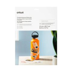   Cricut Nyomtatható vízálló matrica készlet A4  Átlátszó - Transparent - Printable Waterproof Sticker Set A4 (6 ív)