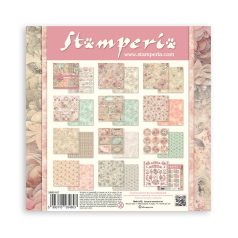   Stamperia Shabby Rose Papírkészlet 8" (20 cm)  Paper Pack (10 ív)