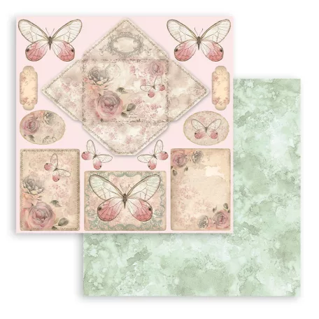 Stamperia Shabby Rose Papírkészlet 8" (20 cm)  Paper Pack (10 ív)