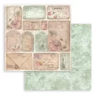 Stamperia Shabby Rose Papírkészlet 8" (20 cm)  Paper Pack (10 ív)