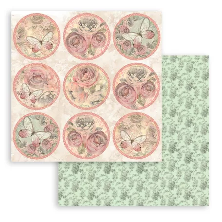 Stamperia Shabby Rose Papírkészlet 8" (20 cm)  Paper Pack (10 ív)
