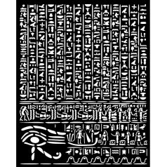   Stamperia Fortune Vastag stencil 20x25cm Egypt Thick Stencil  (1 db)