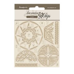   Stamperia Fortune Chipboard 14x14 cm Numbers Decorative Chips (1 ív)