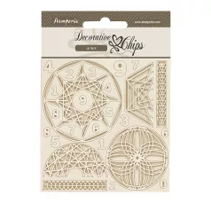   Stamperia Fortune Chipboard 14x14 cm Numbers Decorative Chips (1 ív)