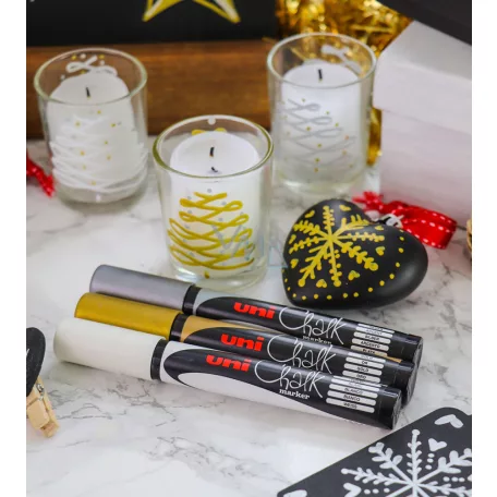 UNI Folyékony Kréta Chalk Marker PWE-5M ARANY (1 db)