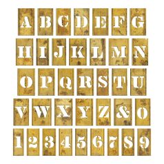   Tim Holtz Stencil Chips Mini Chipboard díszítőelem / Stencil Idea-ology (1 csomag)