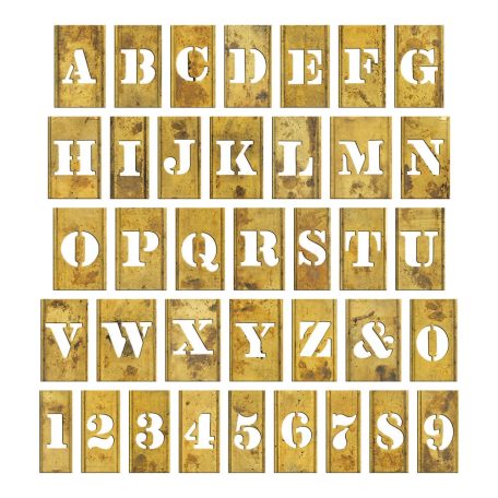 Tim Holtz Stencil Chips Mini Chipboard díszítőelem / Stencil Idea-ology (1 csomag)